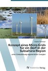 Konzept eines Micro-Grids für ein Dorf in der Subsahara-Region