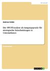 Die SWOT-Analyse als Ausgangspunkt für strategische Entscheidungen in Unternehmen