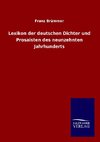 Lexikon der deutschen Dichter und Prosaisten des neunzehnten Jahrhunderts