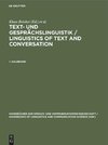 Text- und Gesprächslinguistik / Linguistics of Text and Conversation. 1. Halbband