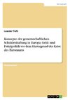 Konzepte der gemeinschaftlichen Schuldenhaftung in Europa. Geld- und Fiskalpolitik vor dem Hintergrund der Krise des Euroraums