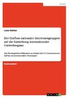 Der Einfluss nationaler Interessengruppen auf die Entstehung internationaler Umweltregime