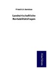 Landwirtschaftliche Rentabilitätsfragen