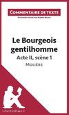 Commentaire composé : Le Bourgeois gentilhomme de Molière - Acte II, scène 1