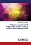 Performance of GFRP composites under various Environmental Exposures