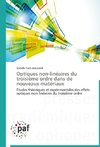 Optiques non-linéaires du troisième ordre dans de nouveaux matériaux