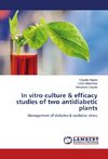 In vitro culture & efficacy studies of two antidiabetic plants