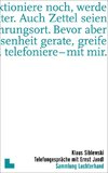Siblewski, K: Telefongespräche mit Ernst Jandl
