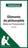 Éléments de philosophie d'Alain - Note sur l'inconscient (Commentaire)