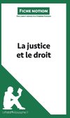 La justice et le droit (Fiche notion)