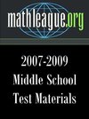 Middle School Test Materials 2007-2009