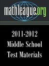 Middle School Test Materials 2011-2012