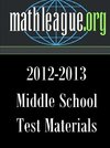 Middle School Test Materials 2012-2013