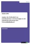 Analyse des Zeitbedarfs von endoskopischen Untersuchungen in der Endoskopie-Abteilung eines Universitätsklinikums