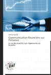 Communication financière sur l'Internet