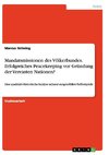 Mandatsmissionen des Völkerbundes. Erfolgreiches Peacekeeping vor Gründung der Vereinten Nationen?