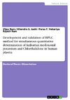 Development and validation of HPLC method for simultaneous quantitative determination of Azilsartan medoxomil potassium and Chlorthalidone in human plasma