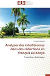 Analyses des interférences dans des rédactions en français au Kenya