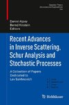 Recent Advances in Inverse Scattering, Schur Analysis and Stochastic Processes