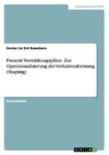 Prozent-Verstärkungspläne. Zur Operationalisierung der Verhaltensformung (Shaping)