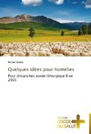 Quelques idées pour homélies