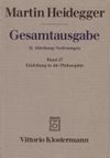 Gesamtausgabe Abt. 2 Vorlesungen Bd. 27. Einleitung in die Philosophie