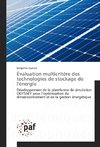 Évaluation multicritère des technologies de stockage de l'énergie