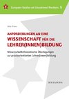 Anforderungen an eine Wissenschaft für die Lehrer(innen)bildung