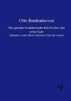 Die pseudo-Aristotelische Schrift über das reine Gute