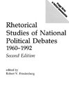 Rhetorical Studies of National Political Debates