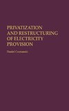 Privatization and Restructuring of Electricity Provision