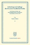 Gründung und Anfänge der Disconto-Gesellschaft Berlin