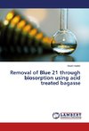 Removal of Blue 21 through biosorption using acid treated bagasse