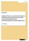 Implizite Theorien zur Kreativität. Kreative Wertschätzung, angeborene Kreativität, Kreativitätstraining, kreative Selbstwirksamkeit und Kreativitätsniveau