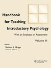 Handbook for Teaching Introductory Psychology