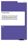 Ernährung und Änderung des Ernährungsverhaltens in der Bundesrepublik Deutschland