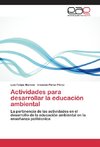 Actividades para desarrollar la educación ambiental