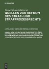 Von dem Entwurf eines Gesetzes über den Rechtsgang in Strafsachen (1919/20) bis zu der Verordnung über Gerichtsverfassung und Strafrechtspflege (lex Emminger) vom 4.1.1924