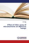 Effect of foliar spray of micronutrients on Alphonso mango