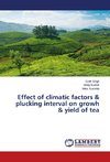 Effect of climatic factors & plucking interval on growh & yield of tea