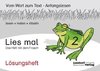 Lies mal 2 - Das Heft mit dem Frosch. Lösungsheft