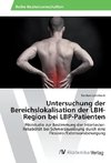 Untersuchung der Bereichslokalisation der LBH-Region bei LBP-Patienten