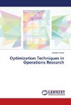 Optimization Techniques in Operations Research