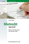 Mietrecht von A - Z