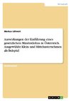 Auswirkungen der Einführung eines gesetzlichen Mindestlohns in Österreich. Ausgewählte Klein- und Mittelunternehmen als Beispiel