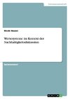 Wertesysteme im Kontext der Nachhaltigkeitsdiskussion