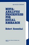 Rosenthal, R: Meta-Analytic Procedures for Social Research