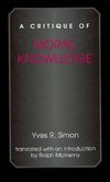 Critique of Moral Knowledge