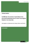 Verfall der deutschen Sprachinsel des Pennsylvaniadeutschen in den Vereinigten Staaten von Amerika