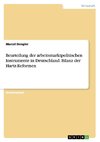 Beurteilung der arbeitsmarktpolitischen Instrumente in Deutschland. Bilanz der Hartz-Reformen